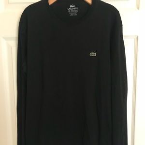 Lacoste black long sleeve tee